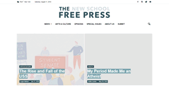 Desktop Screenshot of newschoolfreepress.com